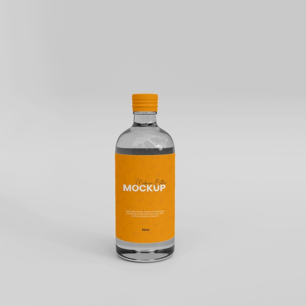 3D-Glassirupflaschenmodell