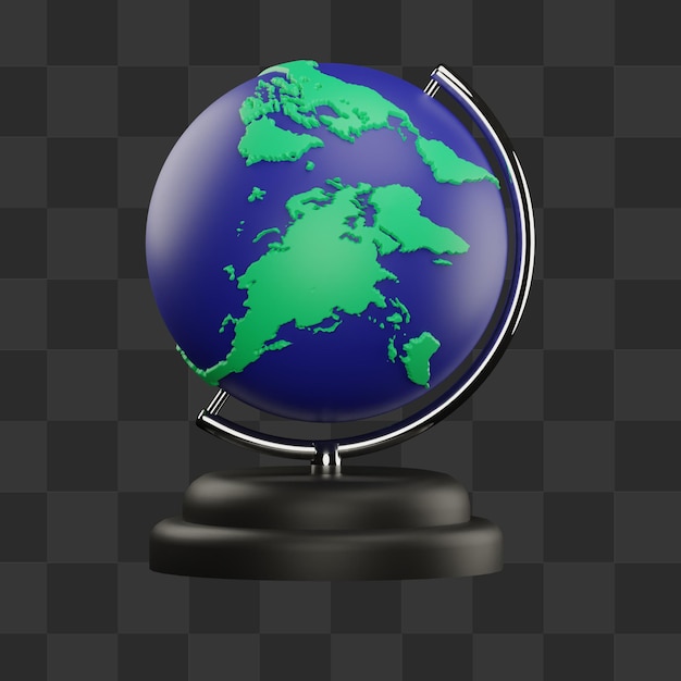 PSD 3d globe terre illustration