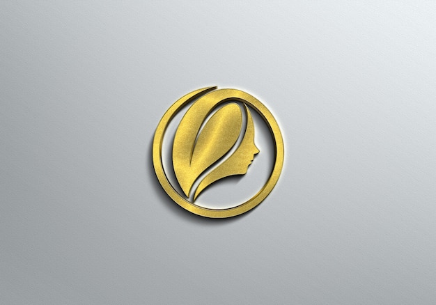 3d gold logo modell