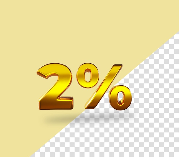 3d gold nummer 2 prozent rabatt auf rendertext