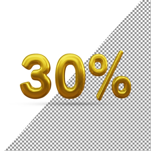 PSD 3d-gold-text-effekt von 30 prozent