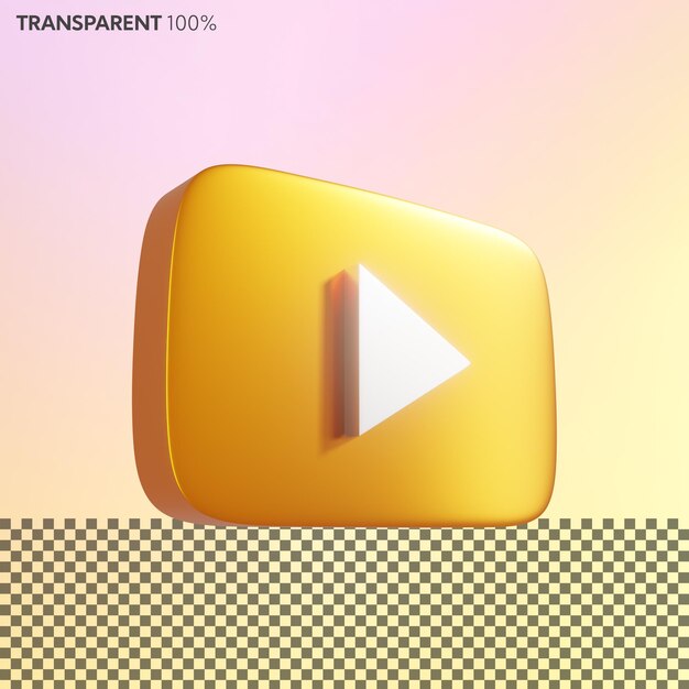 3D goldenes Spielsymbol