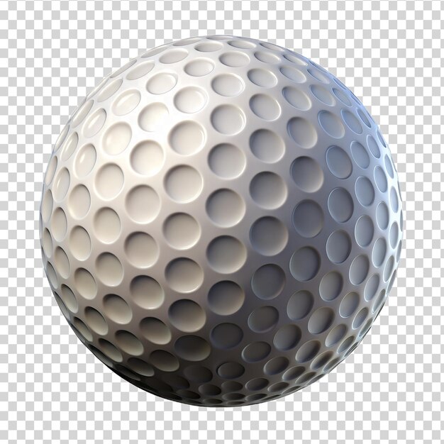 PSD 3d-golfball isoliert auf durchsichtigem hintergrund