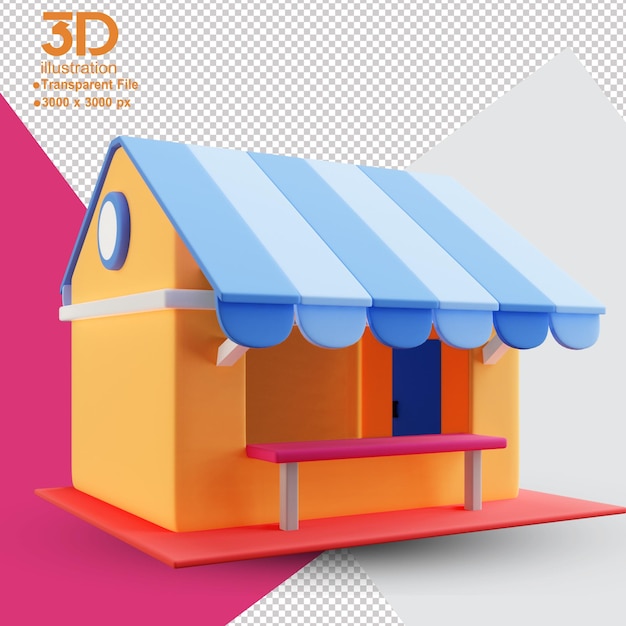 3D Google Business su illustrazione 3D isolata PNG
