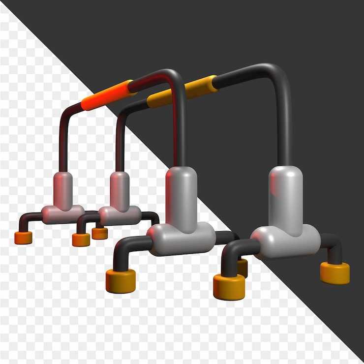 PSD 3d-gym-illustrationen
