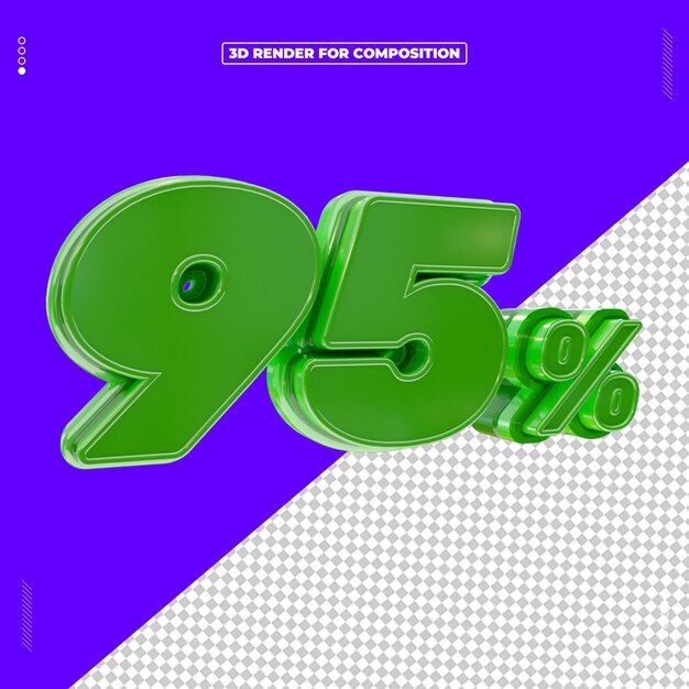 3d hace que el 95 por ciento de la fuente sea verde