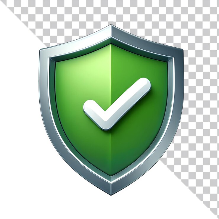 3d hace que los escudos sean verdes con una marca de comprobación