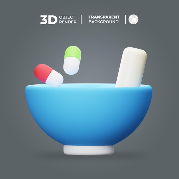 3d haciendo icono de medicina