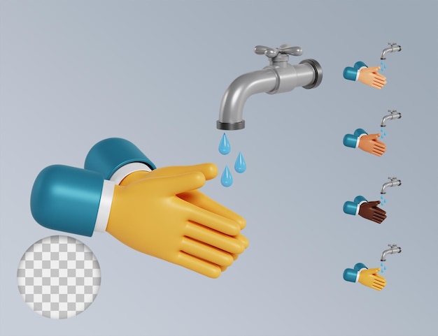 3D-Händewaschkollektion
