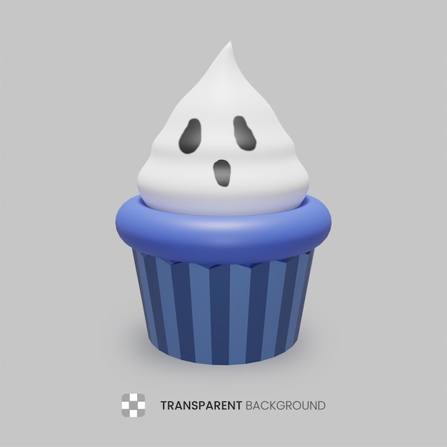 3d-halloween-geist-cupcake