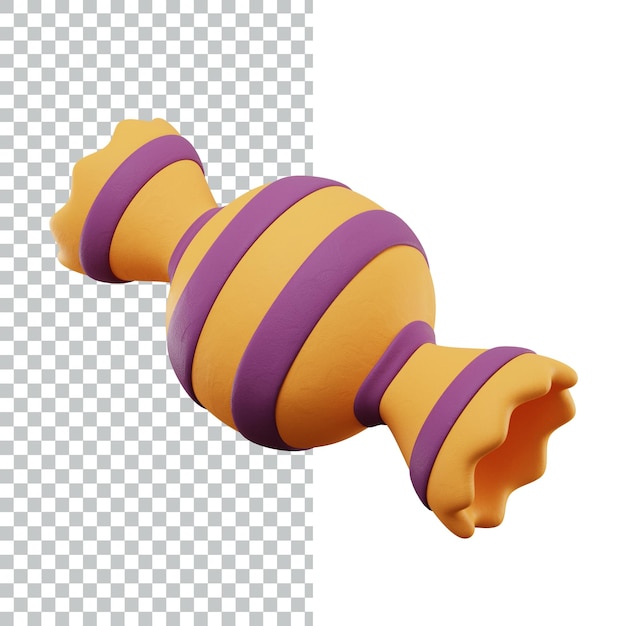 3D-Halloween-Icon-Rendering von Asset-Design 3D-Ikonen-Illustration