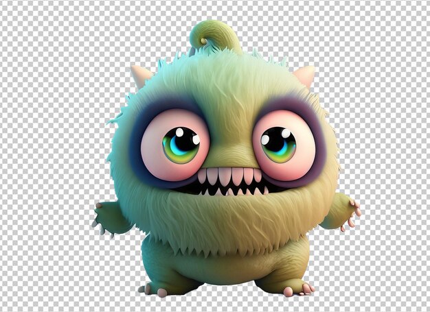 PSD 3d-halloween-monster