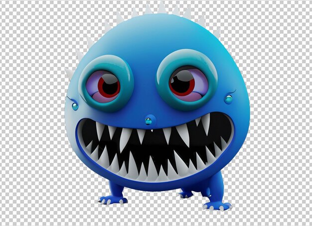 PSD 3d-halloween-monster