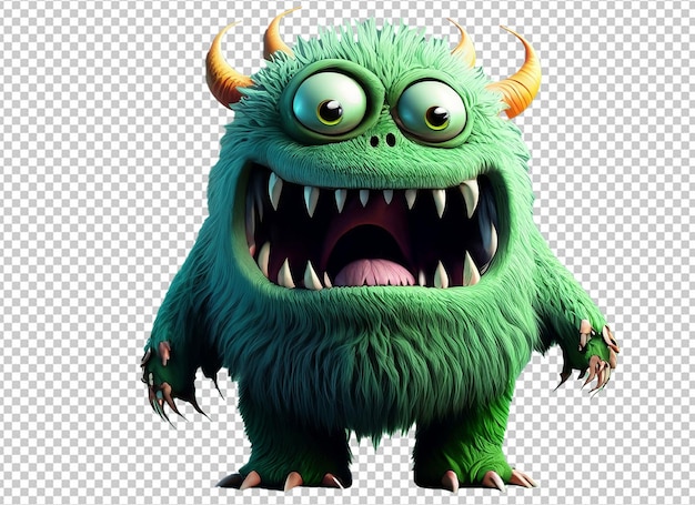 PSD 3d-halloween-monster