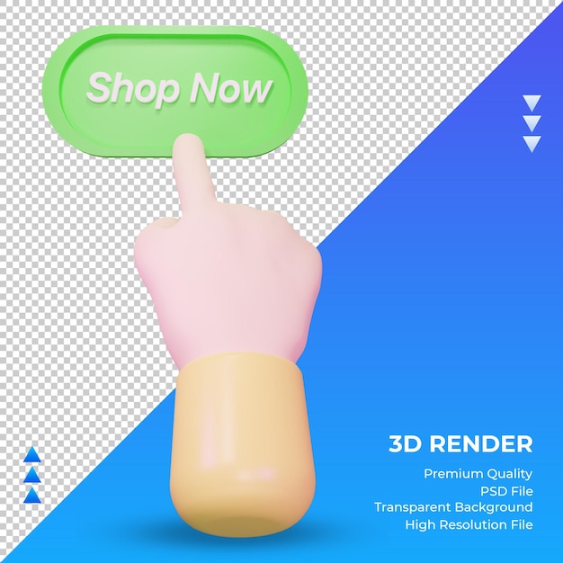 3d-hand jetzt einkaufen rendering vorderansicht