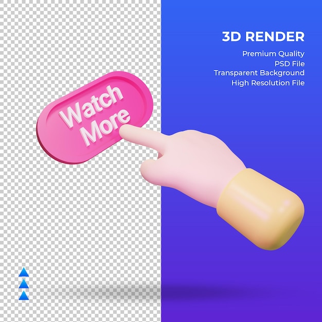 3d-hand mehr ansehen rendering linke ansicht