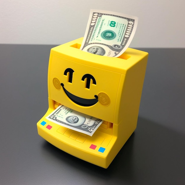 3D Happy Cute Emoji Druckgeld