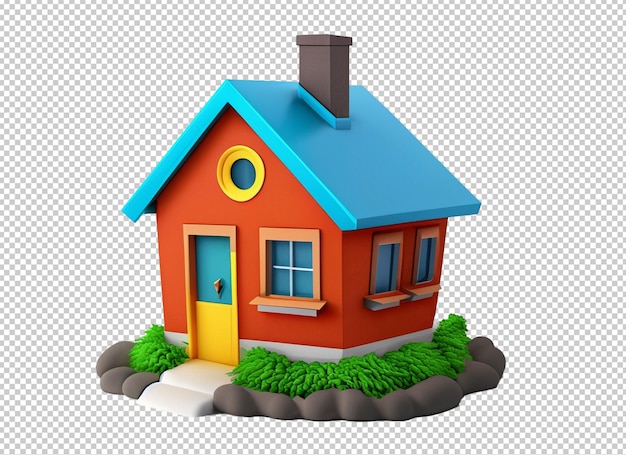 PSD 3d-haus-clipart png