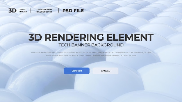 3d hd renderización técnica plantilla de portada del póster psd en capas