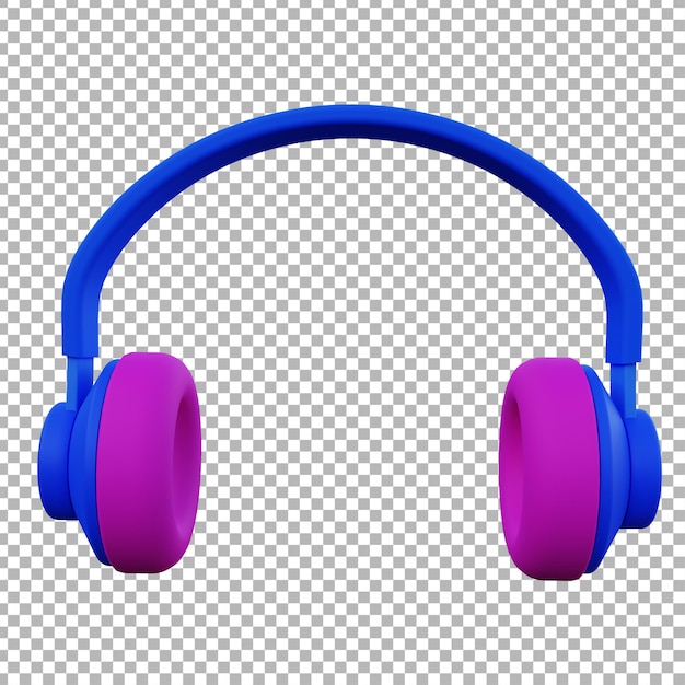 3d headphone illustration premium