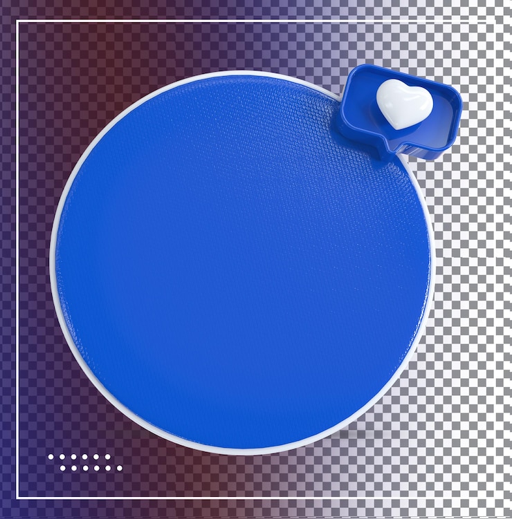 PSD 3d heart with text box