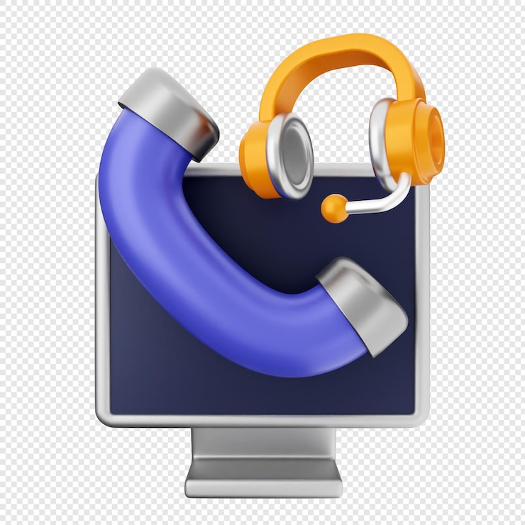 PSD 3d helpdesk centro di supporto di servizio chiamata pc