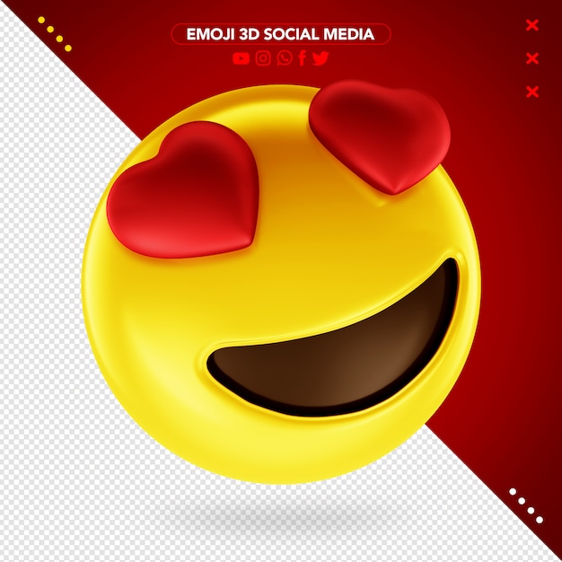 3d Herz Emoji für Make-up