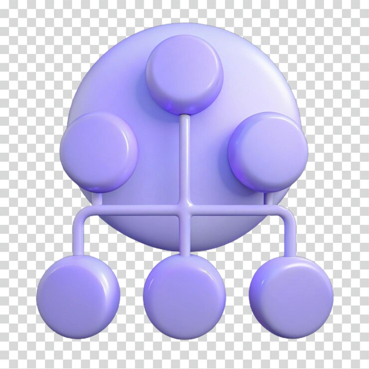 PSD 3d-hierarchie-diagramm organisationsstruktur visuell
