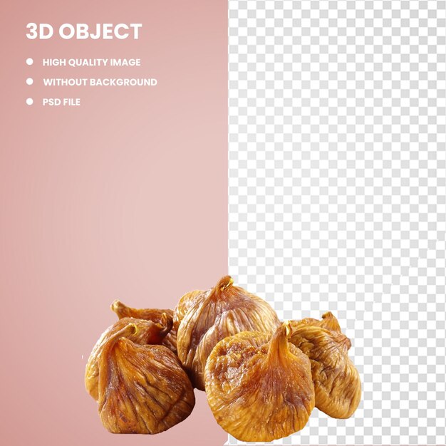 3d higo común biorgania higo de alimento de frutos secos y nueces.