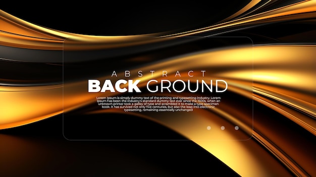 3D-Hintergrund, abstrakte Tapete, moderner Morphismus, Gold