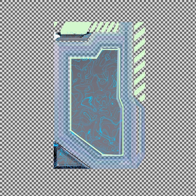 3d-Hologramm-Textbox-Element