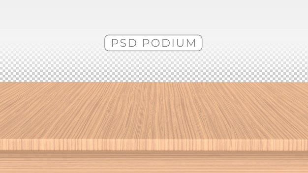 3D-Holztischplatte Podium