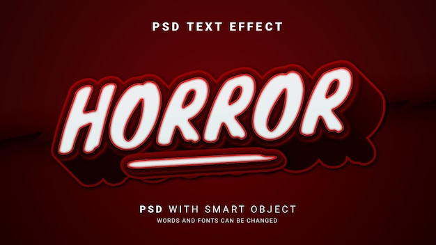 3d-horrortexteffekt