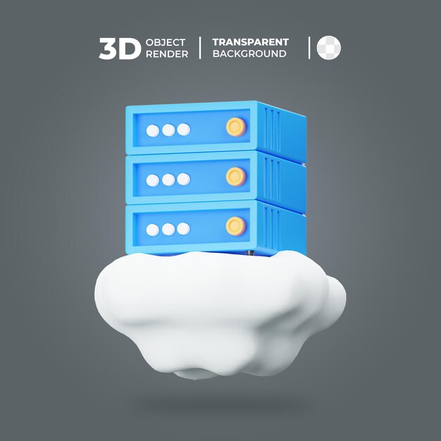 PSD 3d-hosting-website