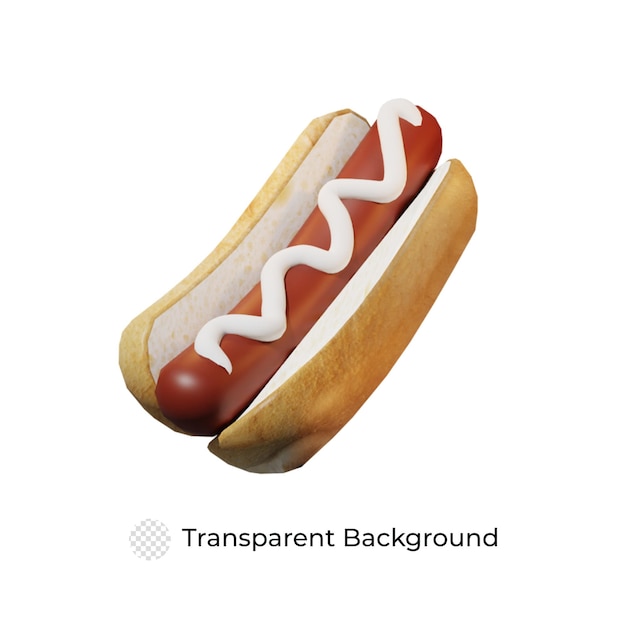 PSD 3d-hotdog-symbol