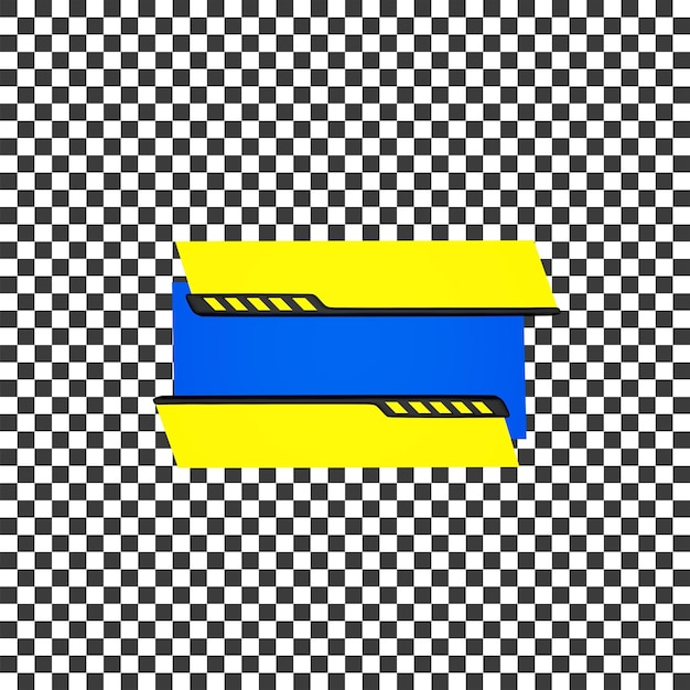 3d hud chatbox futurista azul amarelo