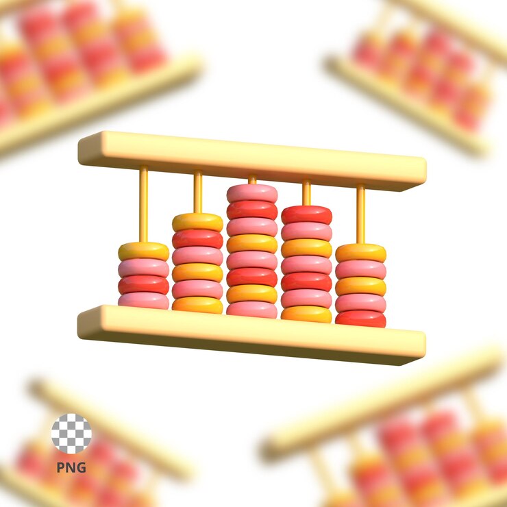 PSD 3d icon abacus