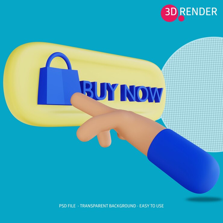 PSD 3d icon buy now