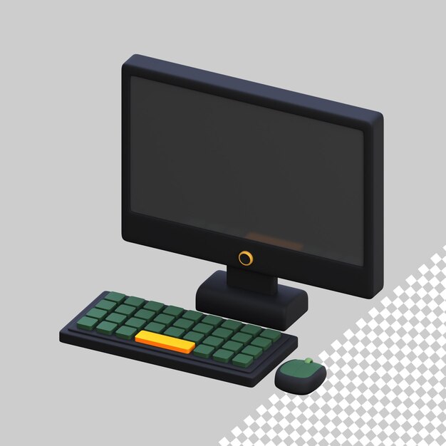 3d icon computer