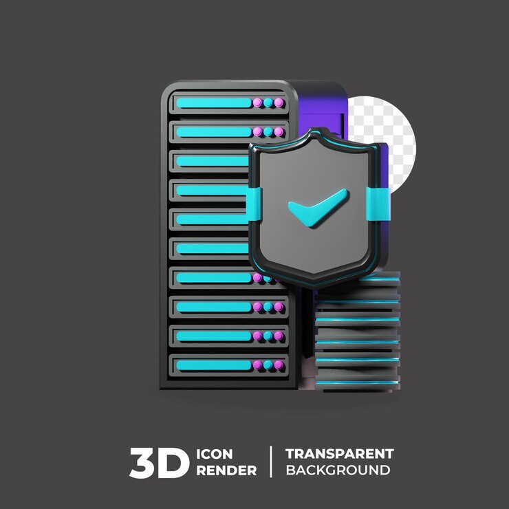 PSD 3d icon database server