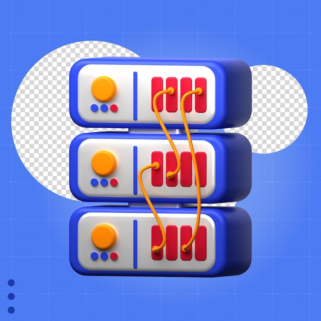 3D-Icon-Datenbank-Webobjekt