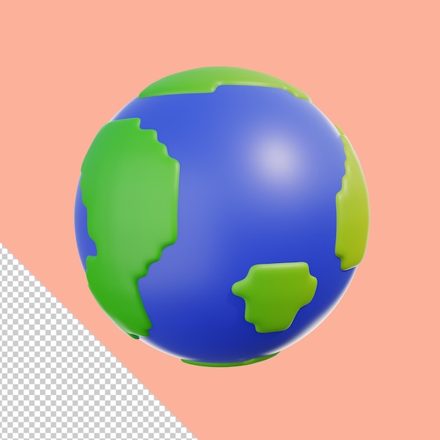 3D-Icon Erde Die Illustration zeigt die Erde als Lebensraum für Lebewesen