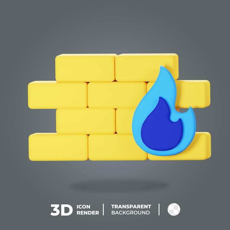 PSD 3d-icon-firewall