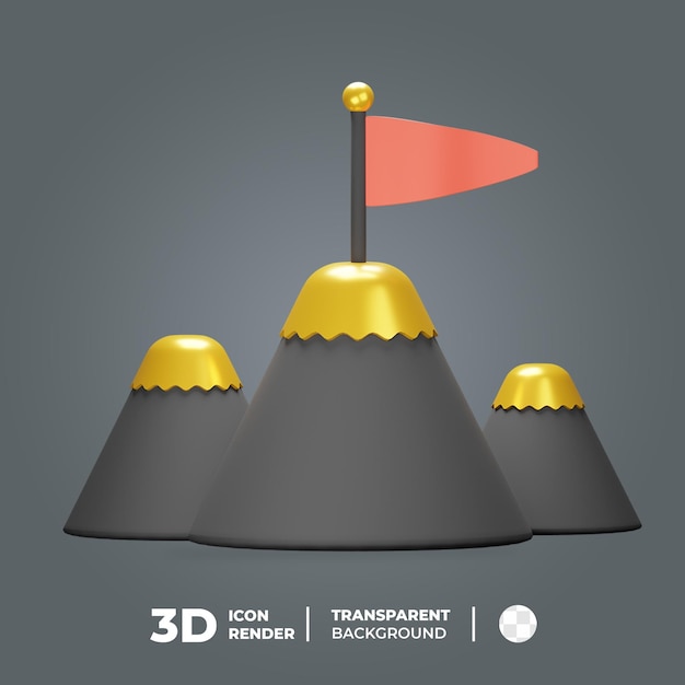 3D-Icon-Gebirgsleistung