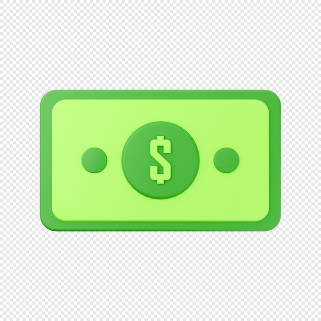 3D-Icon-Geld-Cash-Dollar-Illustrations-Rendering