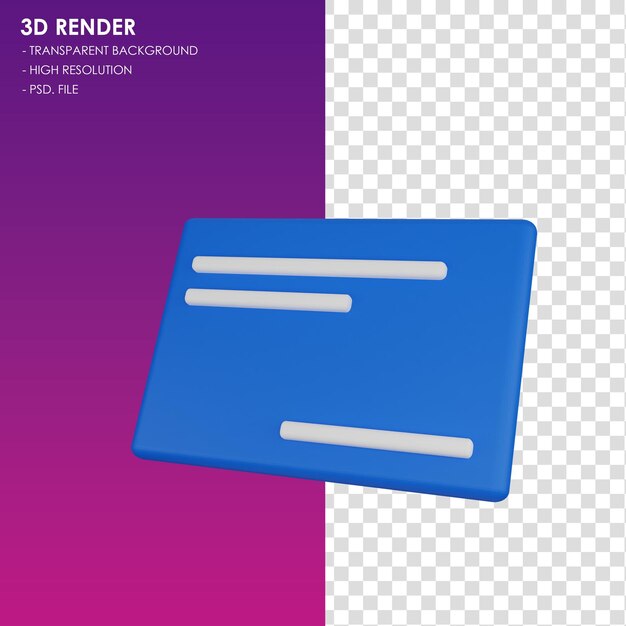 PSD 3d-icon-id-karte