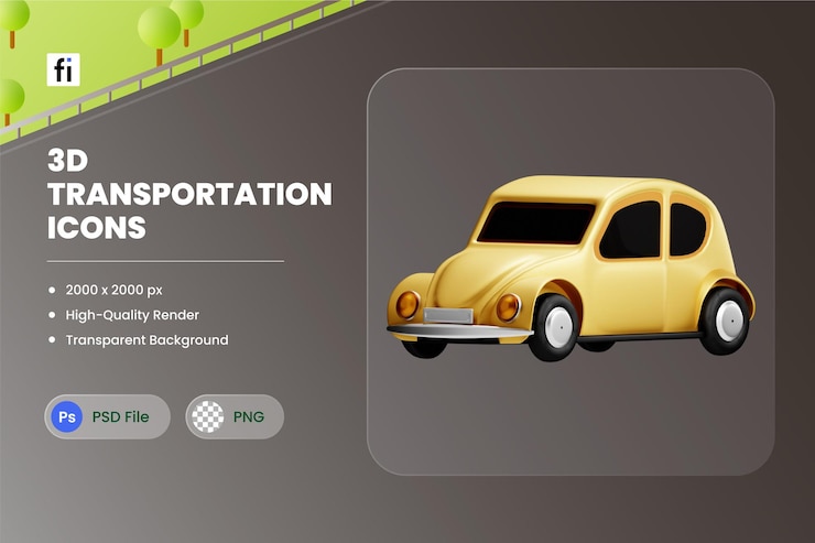 PSD 3d icon illustration carbon footprint