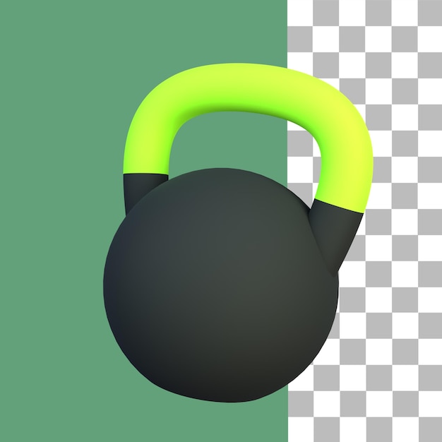 PSD 3d icon kettlabell