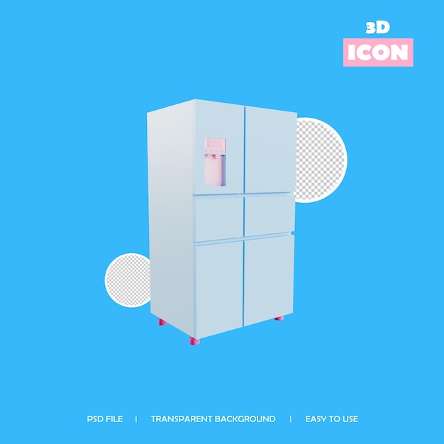 3d icon kühlschrank