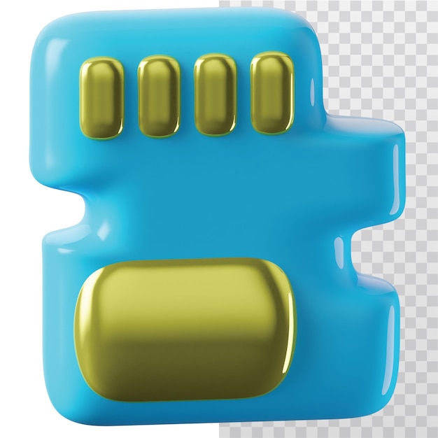 3D Icon Memory Illustration